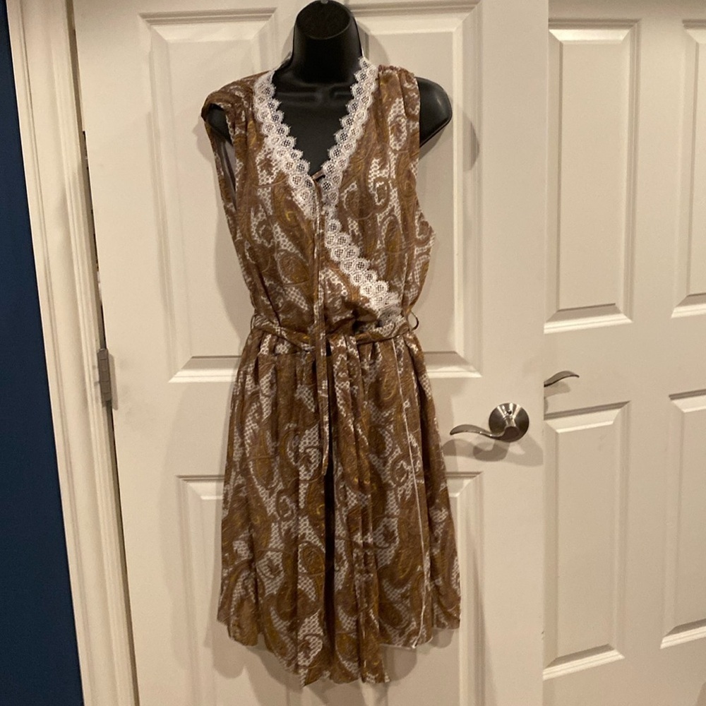 1X Suzanne Betro surplus Faux Wrap Dress - New with tags - Picture 1 of 4
